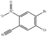 Benzonitrile, 4-bromo-5-chloro-2-nitro- Structure