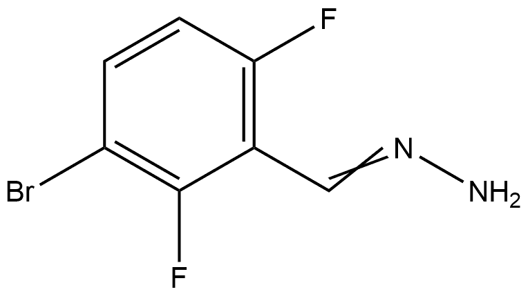 3-Bromo-2,6-difluorobenzaldehyde hydrazone Structure