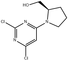 (2R)-1-(2,6-Dichloro-4-pyrimidinyl)-2-pyrrolidinemethanol Structure