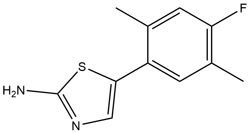 5-(4-Fluoro-2,5-dimethylphenyl)thiazol-2-amine Structure