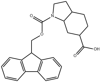 1-{[(9H-fluoren-9-yl)methoxy]carbonyl}-octahydro-
1H-indole-6-carboxylic acid Structure