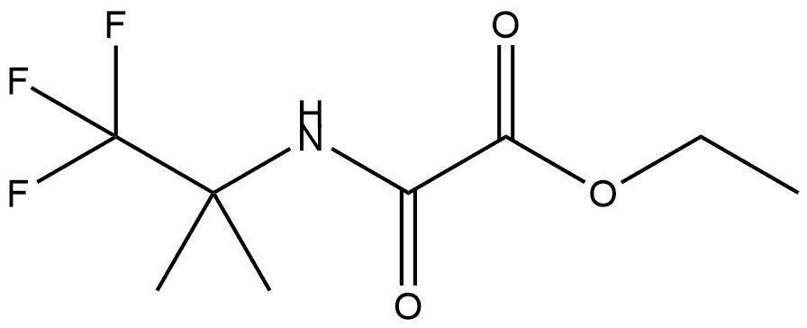 Ethyl [(1,1,1-trifluoro-2-methylpropan-2-yl)carbamoyl]formate Structure