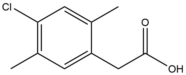 4-Chloro-2,5-dimethylbenzeneacetic acid Structure