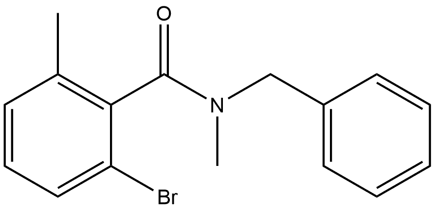 2-Bromo-N,6-dimethyl-N-(phenylmethyl)benzamide Structure