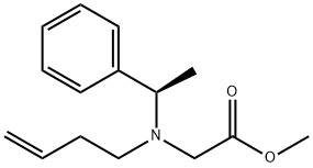 Glycine, N-3-buten-1-yl-N-[(1R)-1-phenylethyl]-, methyl ester Structure