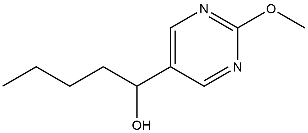 α-Butyl-2-methoxy-5-pyrimidinemethanol Structure