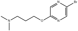 1-Propanamine, 3-[(5-bromo-2-pyrazinyl)oxy]-N,N-dimethyl- Structure