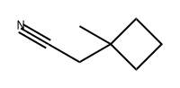 Cyclobutaneacetonitrile, 1-methyl- Structure