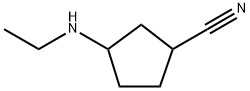 Cyclopentanecarbonitrile, 3-(ethylamino)- Structure