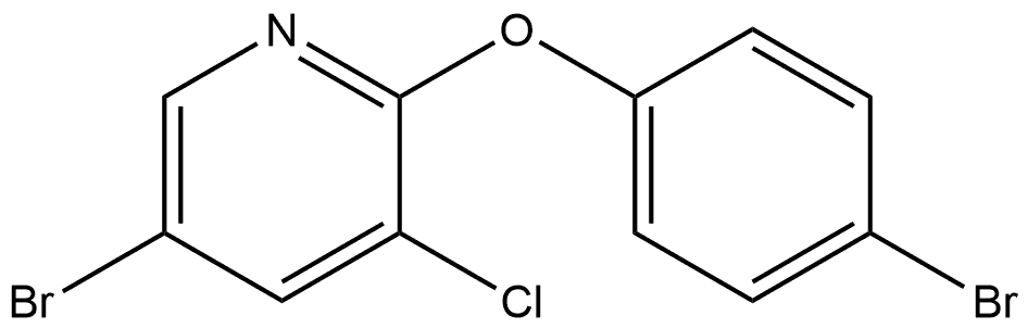 5-Bromo-2-(4-bromophenoxy)-3-chloropyridine Structure