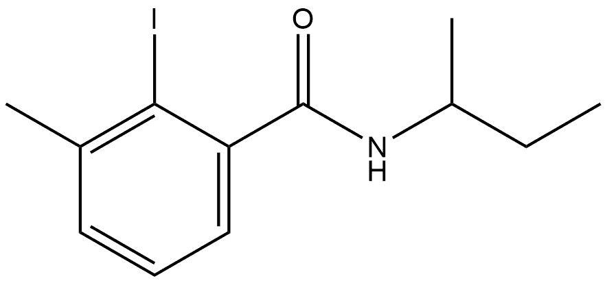 2-Iodo-3-methyl-N-(1-methylpropyl)benzamide Structure