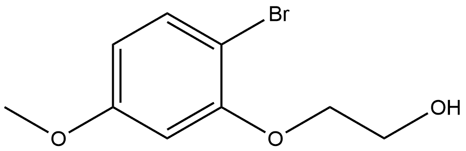 2-(2-Bromo-5-methoxyphenoxy)ethanol Structure