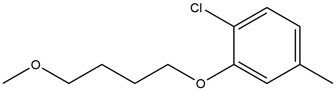 1-Chloro-2-(4-methoxybutoxy)-4-methylbenzene Structure