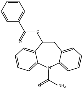 5H-Dibenz[b,f]azepine-5-carboxamide, 10-(benzoyloxy)-10,11-dihydro- 구조식 이미지