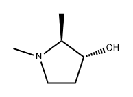 3-Pyrrolidinol, 1,2-dimethyl-, (2S,3R)- Structure