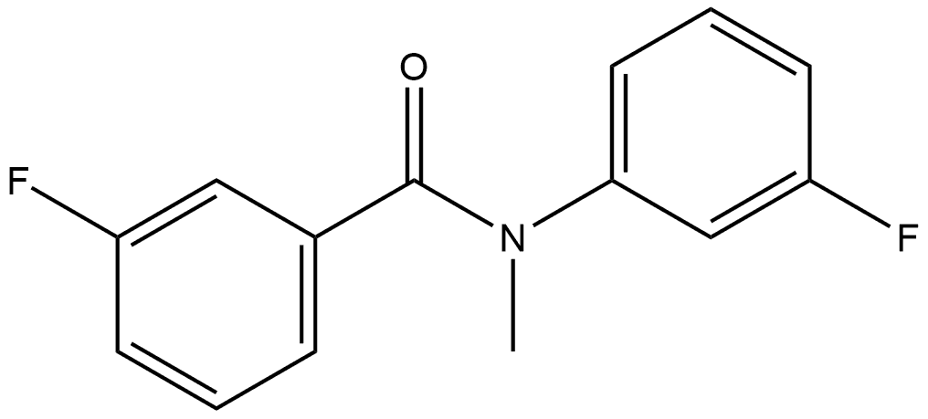 3-Fluoro-N-(3-fluorophenyl)-N-methylbenzamide Structure