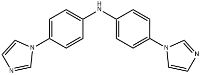 Benzenamine, 4-(1H-imidazol-1-yl)-N-[4-(1H-imidazol-1-yl)phenyl]- Structure