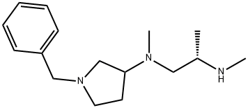 1,2-Propanediamine, N1,N2-dimethyl-N1-[1-(phenylmethyl)-3-pyrrolidinyl]-, (2S)- Structure