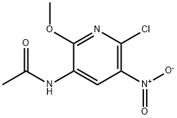 N-(6-Chloro-2-methoxy-5-nitro-3-pyridinyl)acetamide Structure