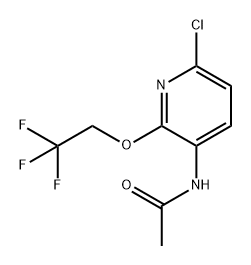 Acetamide, N-[6-chloro-2-(2,2,2-trifluoroethoxy)-3-pyridinyl]- Structure