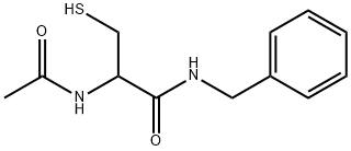 Propanamide, 2-(acetylamino)-3-mercapto-N-(phenylmethyl)- Structure