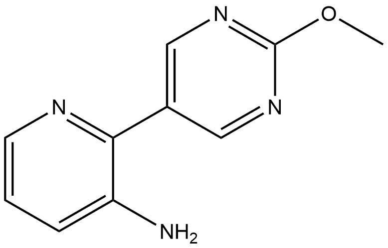 2-(2-Methoxy-5-pyrimidinyl)-3-pyridinamine Structure