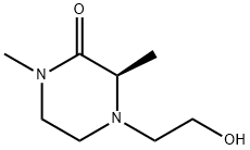 2-Piperazinone, 4-(2-hydroxyethyl)-1,3-dimethyl-, (3R)- Structure