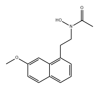 Acetamide, N-hydroxy-N-[2-(7-methoxy-1-naphthalenyl)ethyl]- Structure