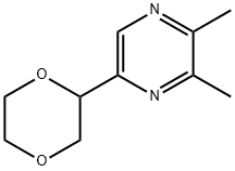 Pyrazine, 5-(1,4-dioxan-2-yl)-2,3-dimethyl- Structure