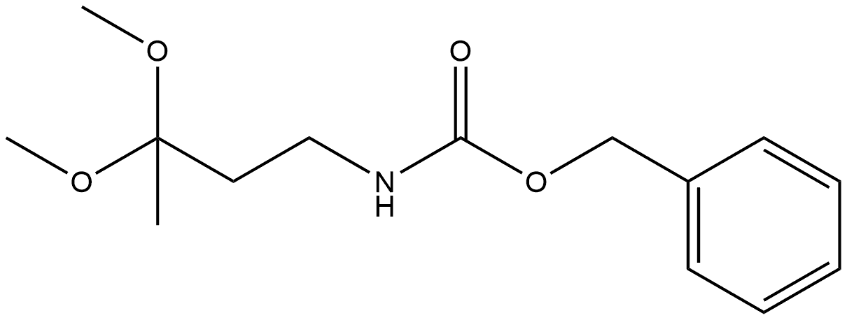 benzyl N-(3,3-dimethoxybutyl)carbamate Structure