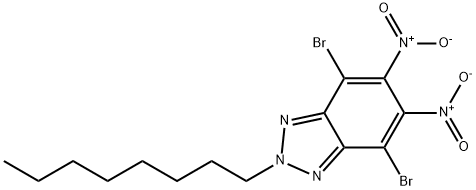 4,7-dibromo-5,6-dinitro-2-octyl-2H-benzo[d][1,2,3]triazole Structure