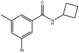 3-Bromo-N-cyclobutyl-5-methylbenzamide 구조식 이미지