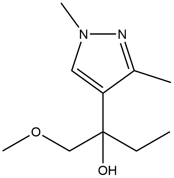 α-Ethyl-α-(methoxymethyl)-1,3-dimethyl-1H-pyrazole-4-methanol Structure