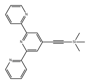 2,2':6',2''-Terpyridine, 4'-[(trimethylsilyl)ethynyl]- Structure