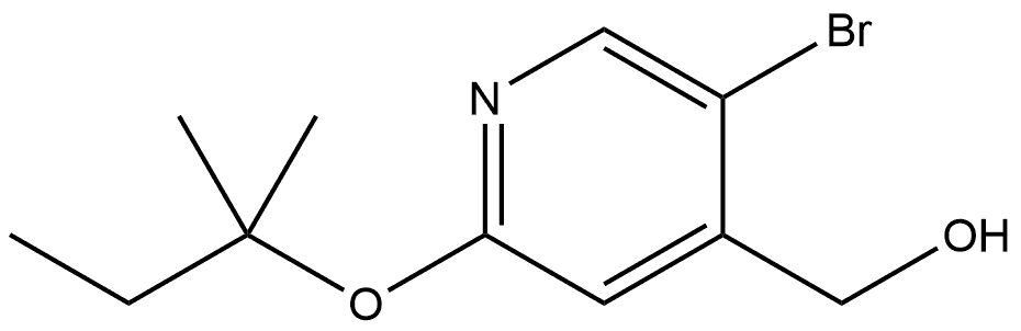 5-Bromo-2-(1,1-dimethylpropoxy)-4-pyridinemethanol Structure