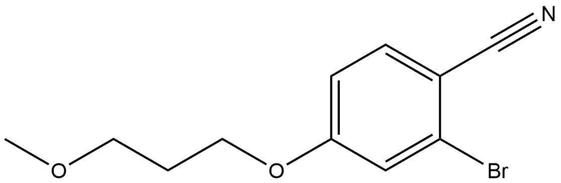 2-Bromo-4-(3-methoxypropoxy)benzonitrile Structure