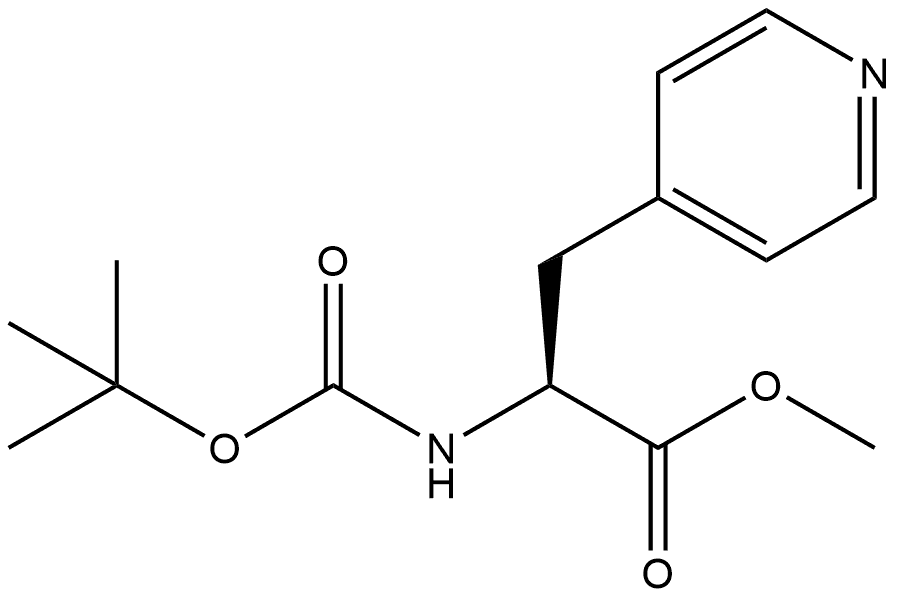 Methyl (2s)-2-[(tert-butoxy)carbonylamino]-3-(4-pyridyl)propanoate Structure