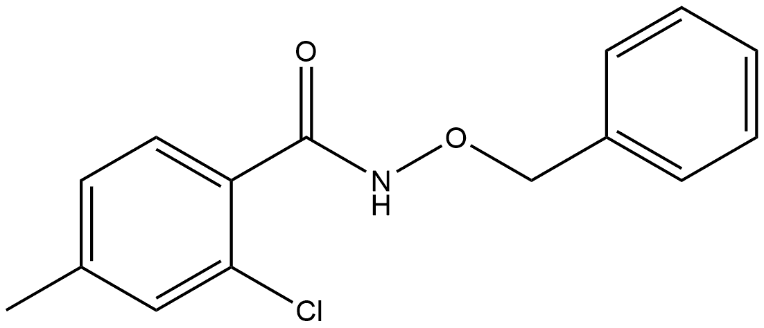 2-Chloro-4-methyl-N-(phenylmethoxy)benzamide Structure