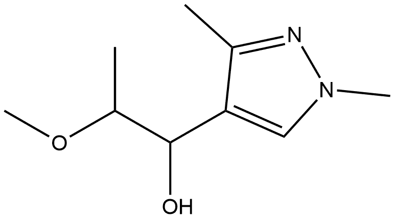 α-(1-Methoxyethyl)-1,3-dimethyl-1H-pyrazole-4-methanol Structure