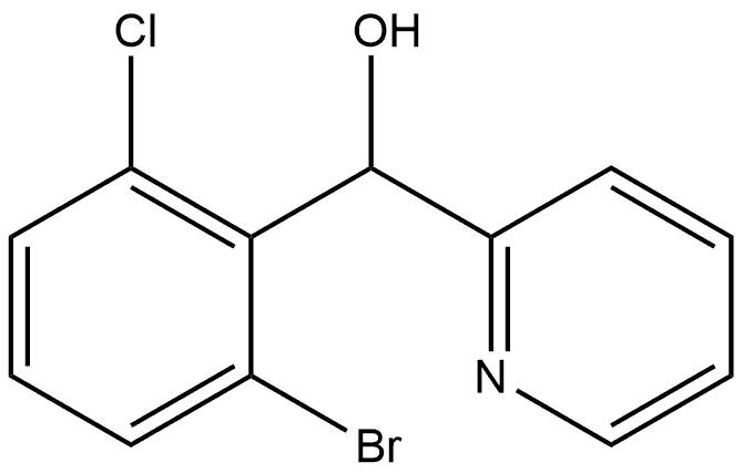 α-(2-Bromo-6-chlorophenyl)-2-pyridinemethanol Structure