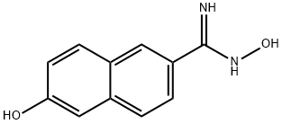 N,6-Dihydroxy-2-naphthalenecarboximidamide Structure