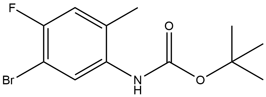 tert-butyl (5-bromo-4-fluoro-2-methylphenyl)carbamate Structure