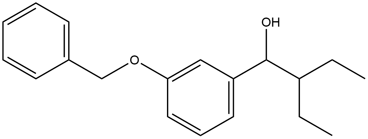 α-(1-Ethylpropyl)-3-(phenylmethoxy)benzenemethanol Structure