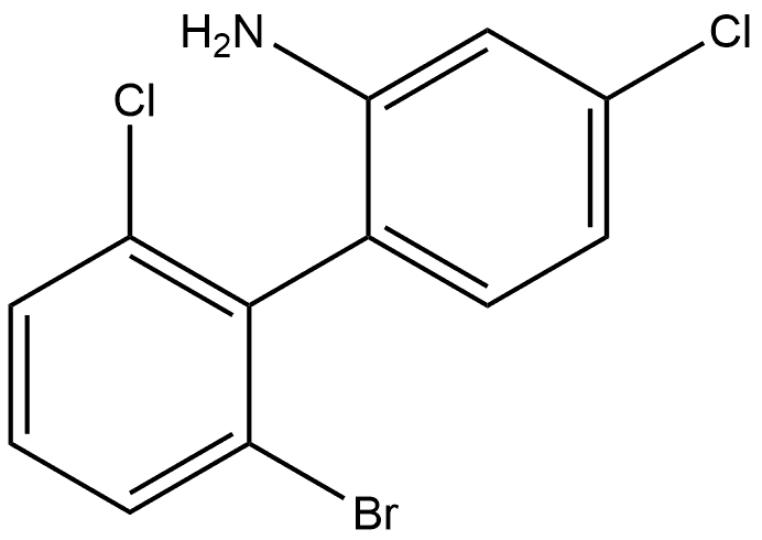 2'-Bromo-4,6'-dichloro[1,1'-biphenyl]-2-amine Structure