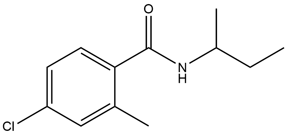 4-Chloro-2-methyl-N-(1-methylpropyl)benzamide Structure