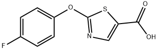 5-Thiazolecarboxylic acid, 2-(4-fluorophenoxy)- 구조식 이미지