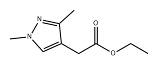 1H-Pyrazole-4-acetic acid, 1,3-dimethyl-, ethyl ester Structure