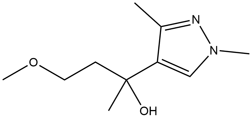 α-(2-Methoxyethyl)-α,1,3-trimethyl-1H-pyrazole-4-methanol Structure