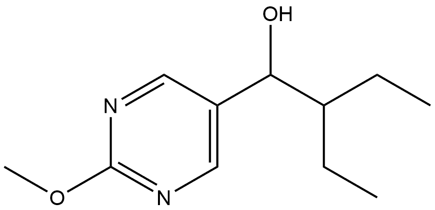 α-(1-Ethylpropyl)-2-methoxy-5-pyrimidinemethanol Structure