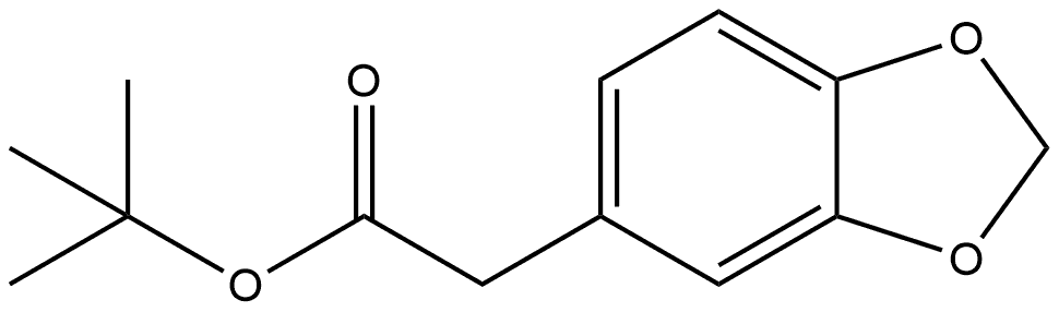 1,1-Dimethylethyl 1,3-benzodioxole-5-acetate Structure